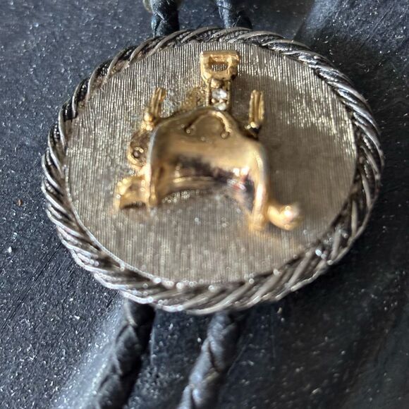Vintage Saddle Bolo Tie - Picture 2 of 3